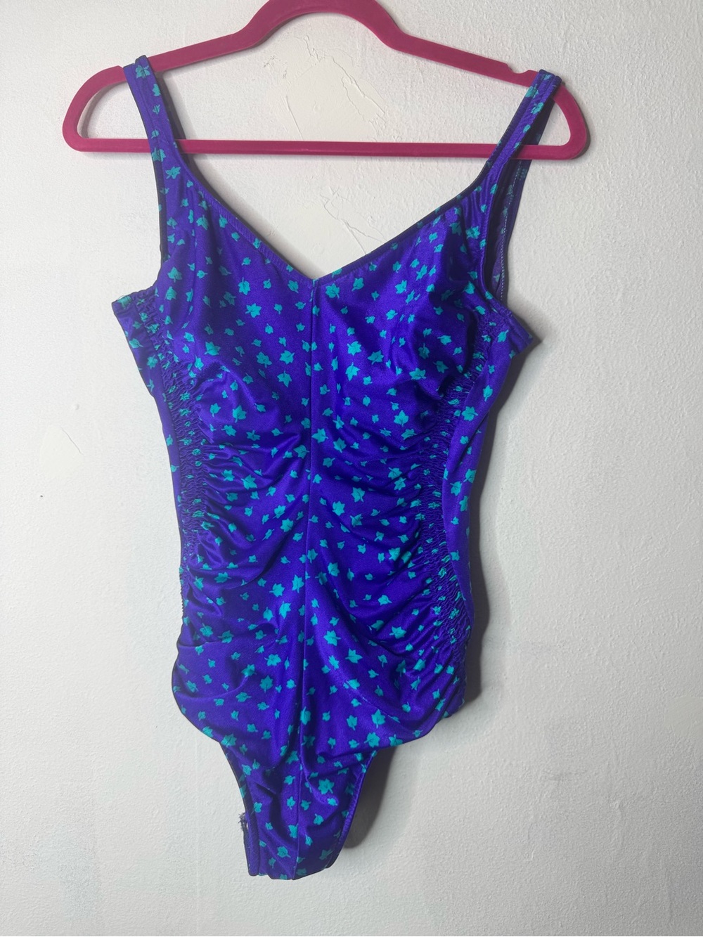 Vintage 80s swim Maxine of Hollywood one piece swimsuit size 14